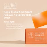 Ellana Minerals Keep Clean and Bright Papaya + Clairblanche Face and Body Soap | The Nest Attachment Parenting Hub